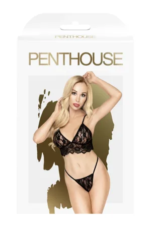 Ensemble Double spice noir – Penthouse - 94edenstreet.com - sexshop en ligne
