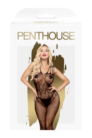 Combinaison ouverte Dirty Mind noire – Penthouse - 94edenstreet.com - sexshop en ligne
