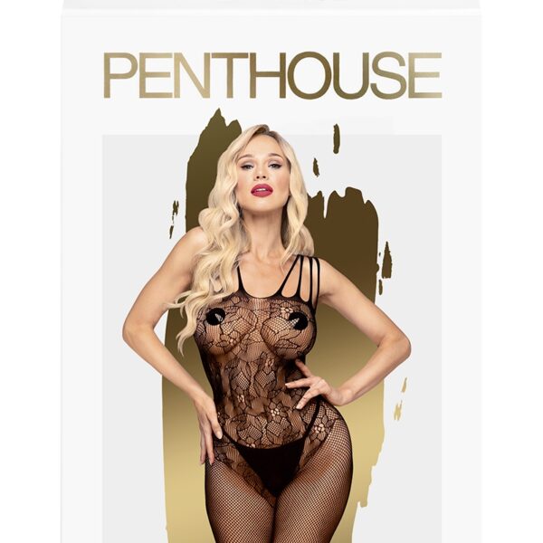 Combinaison ouverte Dirty Mind noire – Penthouse