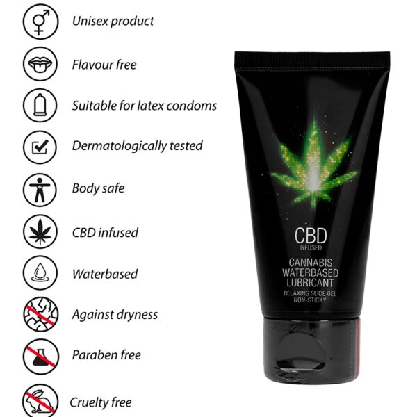 Lubrifiant CBD Eau Cannabis 50ml