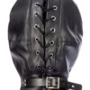 Cagoule BDSM fermée simili cuir – Fetish Tentation - 94edenstreet.com - sexshop en ligne