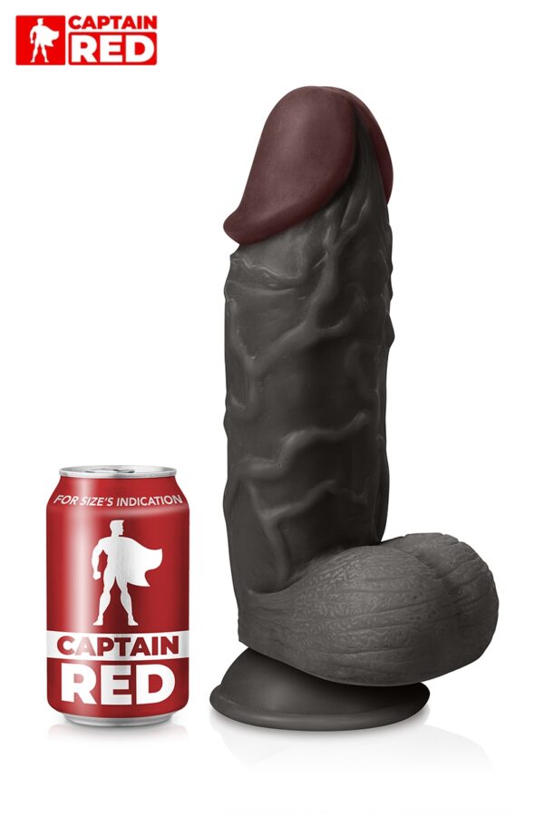 Gode XXL The Strong Black 26 x 6,5 cm - Captain Red – Image 2