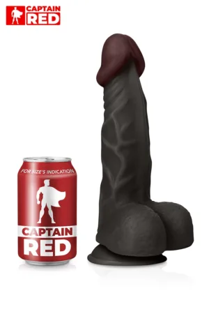 Gode Amazing Black 23 x 5 cm – Captain Red - 94edenstreet.com - sexshop en ligne
