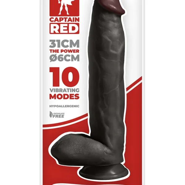 Vibro XXL The Power Black 31 x 6 cm – Captain Red