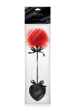 Tapette pique avec pompon rouge – Sweet Caress - 94edenstreet.com - sexshop en ligne