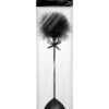 Tapette coeur avec pompon noir – Sweet Caress - 94edenstreet.com - sexshop en ligne
