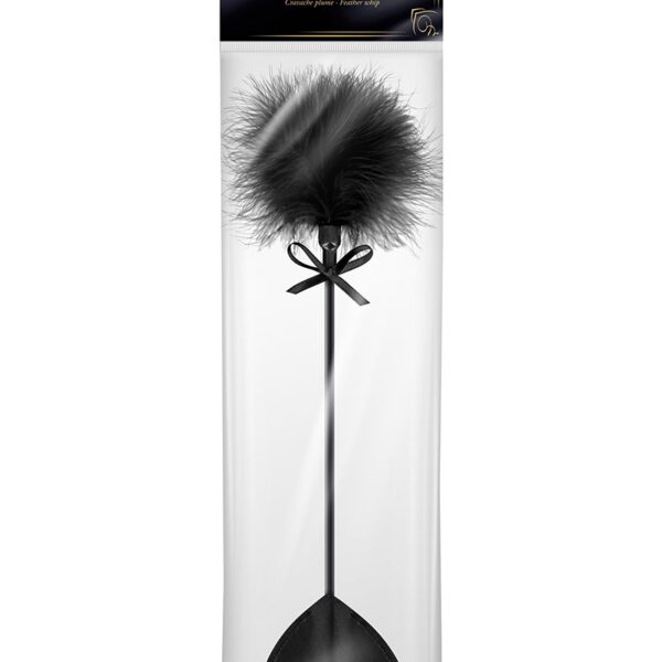 Tapette coeur avec pompon noir – Sweet Caress