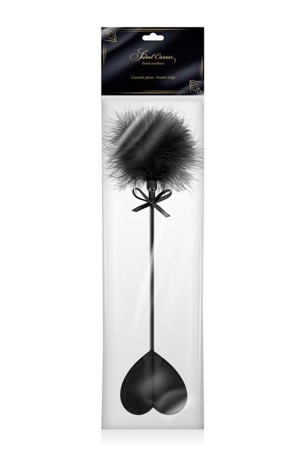 Tapette coeur avec pompon noir - Sweet Caress – Image 2