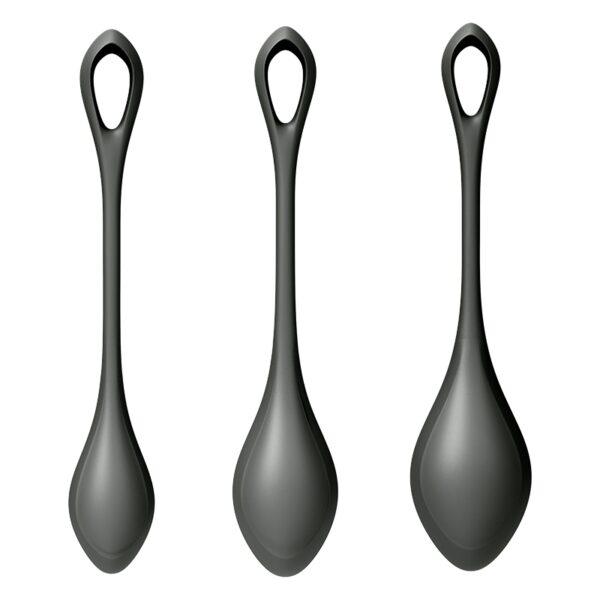 Kit d’entrainement pelvien Yoni Power 2 noir – Satisfyer