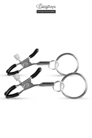 Pinces à tétons avec anneau – Easytoys Fetish Collection - 94edenstreet.com - sexshop en ligne