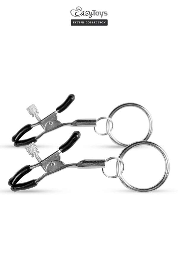 Pinces à tétons avec anneau - Easytoys Fetish Collection – Image 2