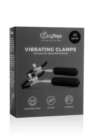 Pinces à tétons vibrantes – Easytoys Fetish Collection - 94edenstreet.com - sexshop en ligne
