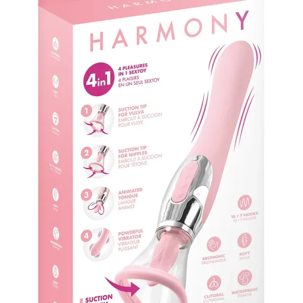 Stimulateur 4 en 1 Harmony rose – Yoba