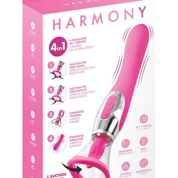 Stimulateur 4 en 1 Harmony fuchsia – Yoba