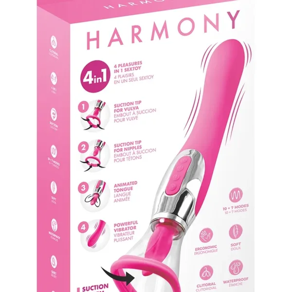 Stimulateur 4 en 1 Harmony fuchsia – Yoba