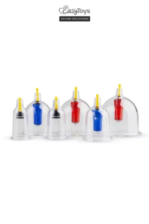 Coffret 6 ventouses Cupping Set – EasyToys Fetish Collection - 94edenstreet.com - sexshop en ligne