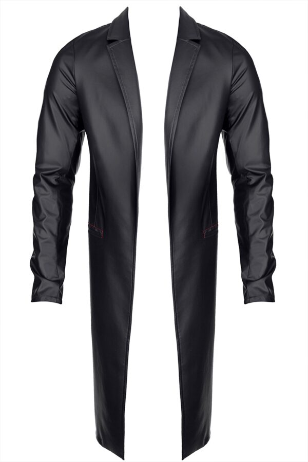 Manteau long wetlook Sergio – Regnes - 94edenstreet.com - sexshop en ligne