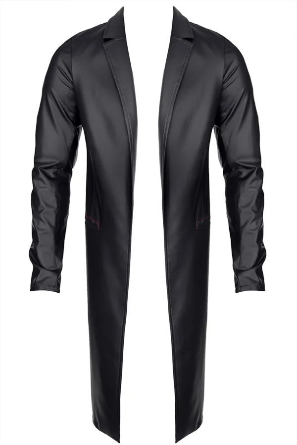 Manteau long wetlook Sergio – Regnes - 94edenstreet.com - sexshop en ligne