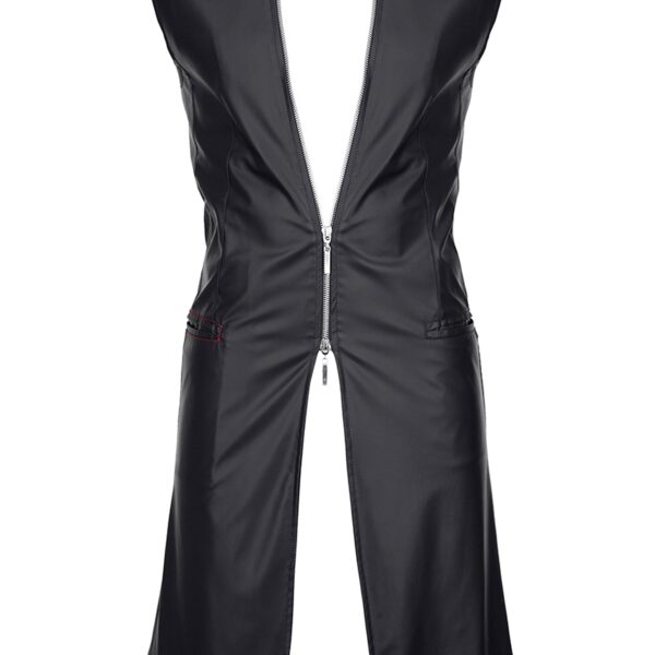 Veste longue sans manche wetlook Marco – Regnes