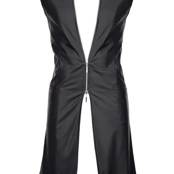 Veste longue sans manche wetlook Marco – Regnes