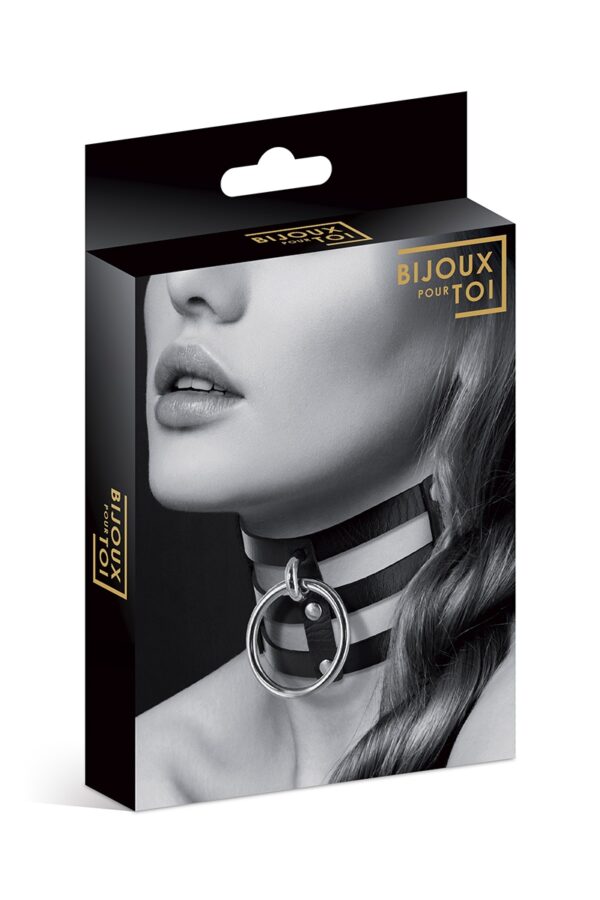 Collier Fetish large avec anneau – Bijoux pour Toi - 94edenstreet.com - sexshop en ligne