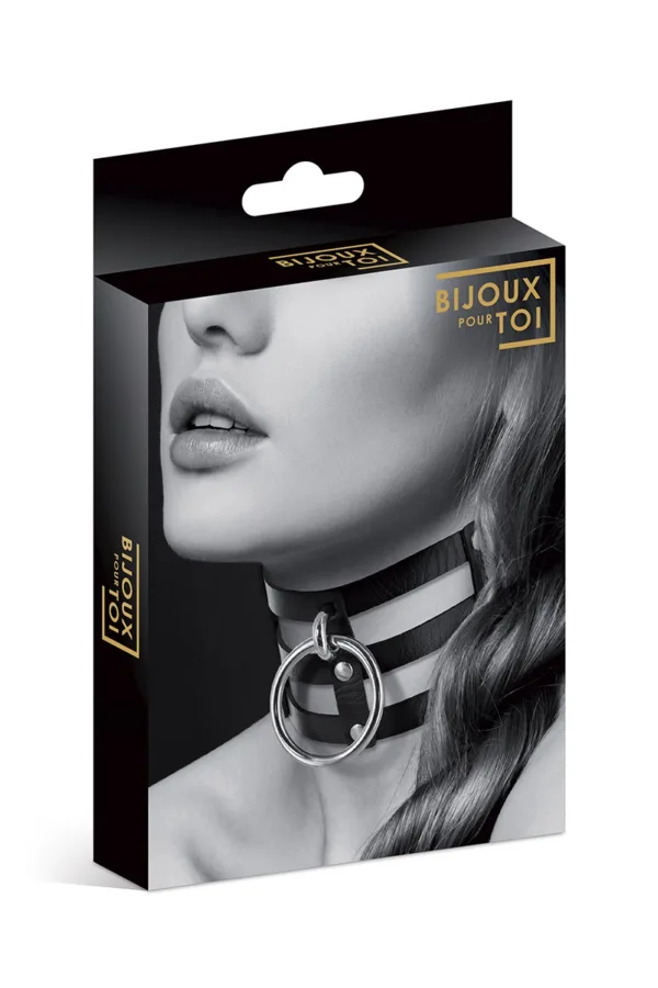 Collier Fetish large avec anneau – Bijoux pour Toi - 94edenstreet.com - sexshop en ligne