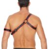 Harnais Gladiator rouge et noir – Ouch! - 94edenstreet.com - sexshop en ligne