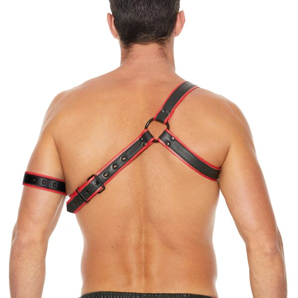 Harnais Gladiator rouge et noir – Ouch!