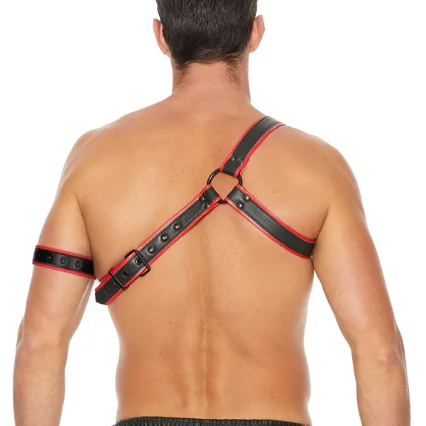 Harnais Gladiator rouge et noir – Ouch!