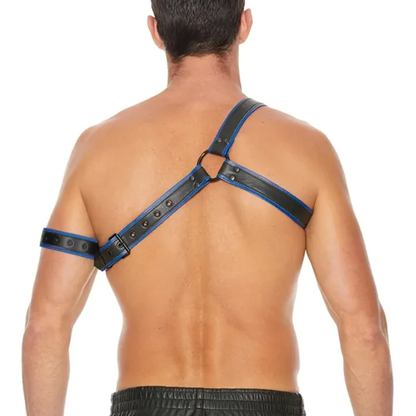 Harnais Gladiator bleu et noir – Ouch!