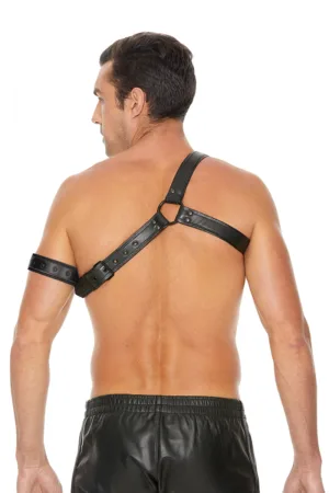 Harnais Gladiator noir – Ouch! - 94edenstreet.com - sexshop en ligne