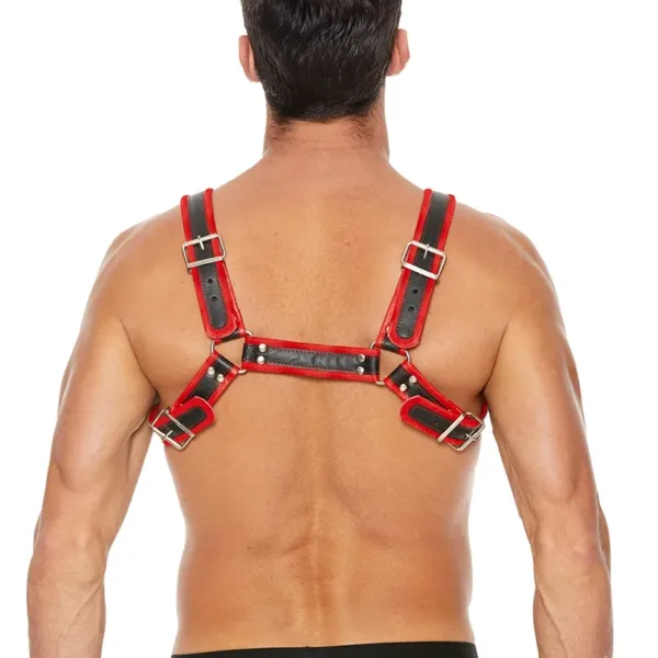 Harnais Buckle Bulldog rouge – Ouch!