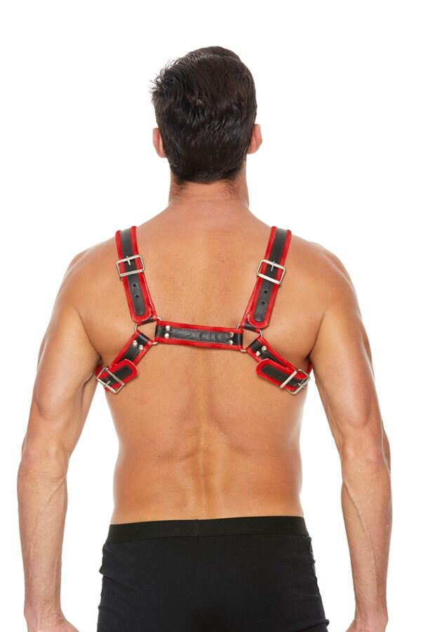 Harnais Buckle Bulldog rouge - Ouch! – Image 2