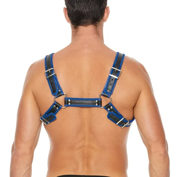 Harnais Buckle Bulldog bleu – Ouch!