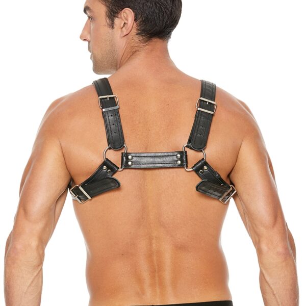 Harnais Buckle Bulldog noir – Ouch!
