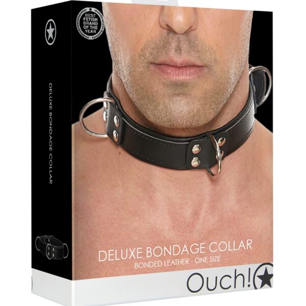 Collier Bondage Deluxe noir – Ouch!