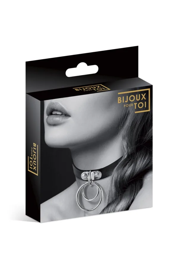 Collier Fetish avec double anneau – Bijoux pour Toi - 94edenstreet.com - sexshop en ligne