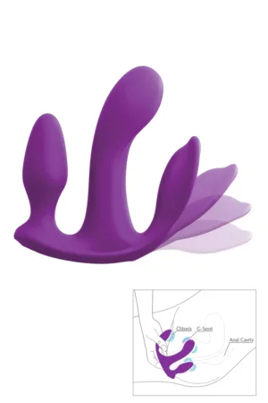 Triple stimulateur 3Some Total Ecstasy – Pipedream - 94edenstreet.com - sexshop en ligne