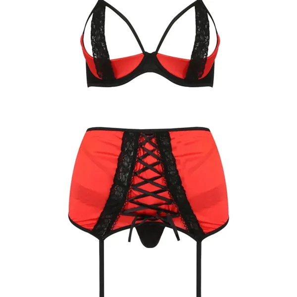 Ensemble lingerie à jarretelles Femmina – Passion