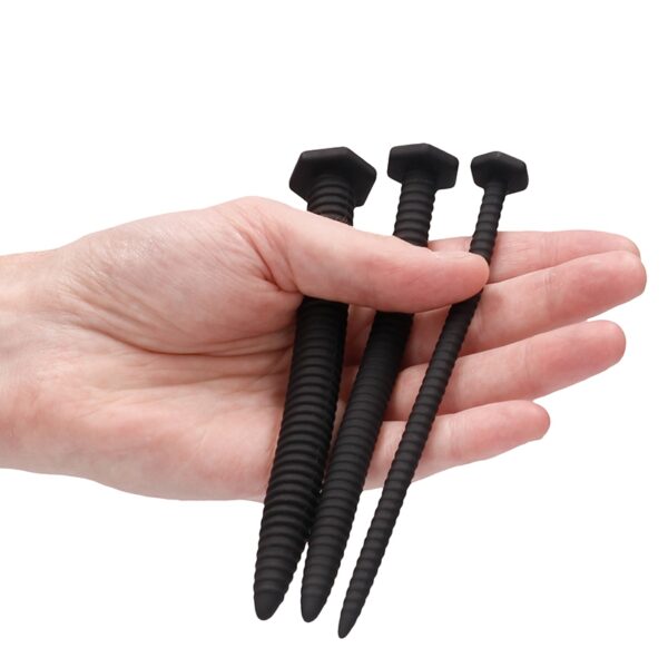 Set de 3 plugs urétraux Grandes Vis – Ouch!