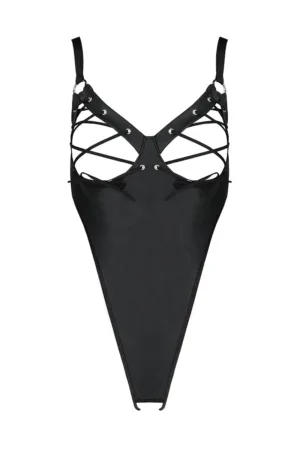 Body ouvert lacé Céline – Passion - 94edenstreet.com - sexshop en ligne