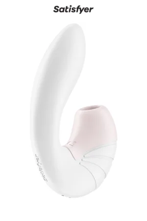 Double stimulateur Supernova blanc – Satisfyer - 94edenstreet.com - sexshop en ligne