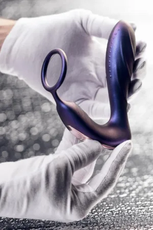 Plug vibrant et cockring Black Hole – Hueman - 94edenstreet.com - sexshop en ligne