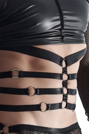 T-shirt harnais wetlook et maille – Regnes - 94edenstreet.com - sexshop en ligne