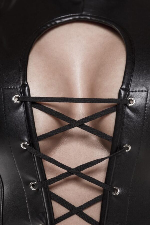 Corsage lacé sexy fetish – Grey Velvet - 94edenstreet.com - sexshop en ligne