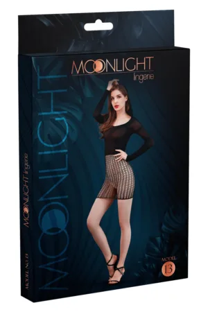 Robe résille N°13 – Moonlight - 94edenstreet.com - sexshop en ligne