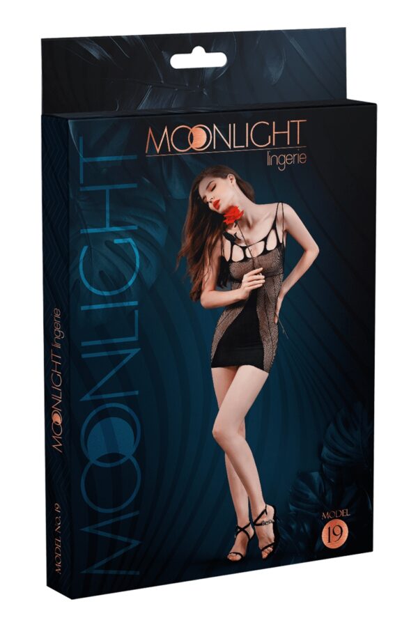 Robe résille  N°19 – Moonlight - 94edenstreet.com - sexshop en ligne