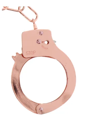Menottes métal rose gold – Toy Joy - 94edenstreet.com - sexshop en ligne