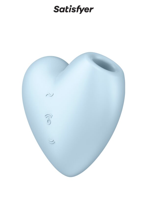Double stimulateur Cutie Heart bleu - Satisfyer – Image 2