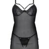 Nuisette Drosera et string ouvert – Passion ECO Collection - 94edenstreet.com - sexshop en ligne